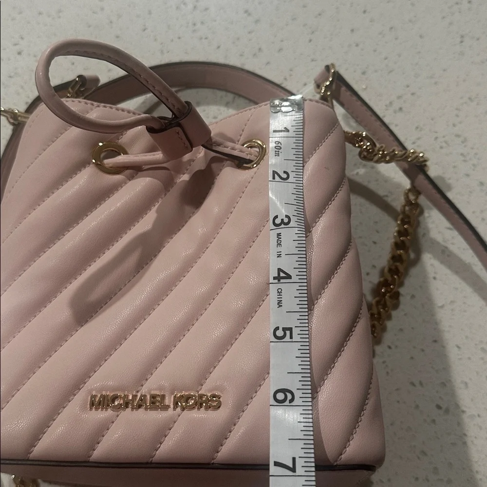 Michael Kors Light Pink Quilted Crossbody Bag